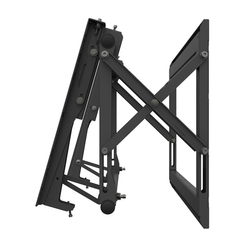 Premier Mounts Video Wall Mount LMV, scissor display mount fully extended in a side view