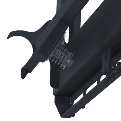 Premier Mounts Video Wall Mount LMV, spring release latch in close-up