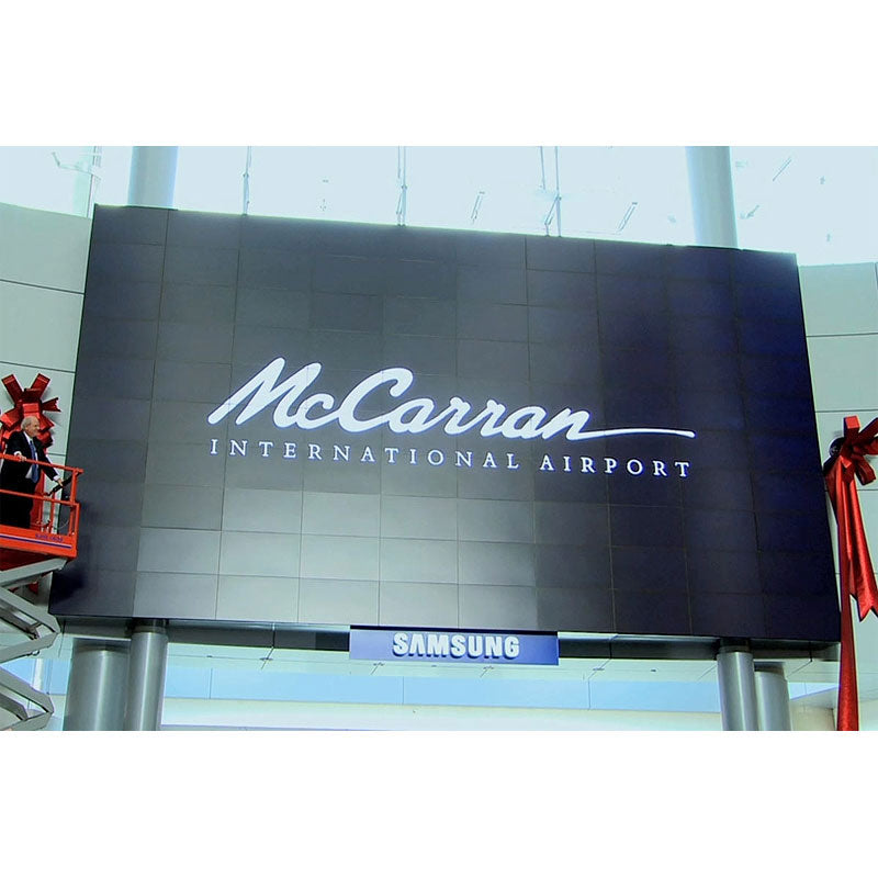 Premier Mounts Video Wall Mount LMV, large airport video wall installation