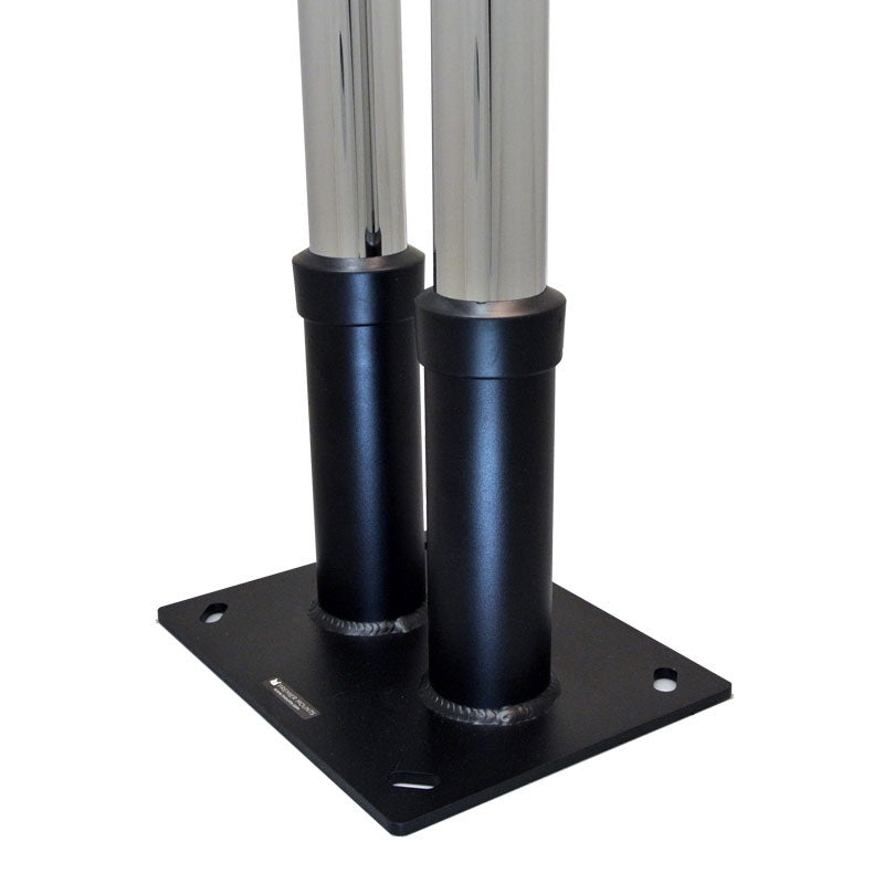 Premier Mounts Dual Pole Anchor Base PSD-DPAB, dual-pole stand base front view
