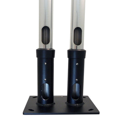Premier Mounts Dual Pole Anchor Base PSD-DPAB, dual-pole stand base rear view