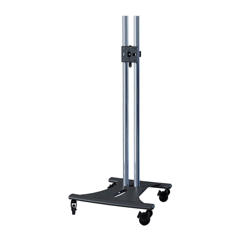 Premier Mounts 72 inch High Chrome Elliptic TV Floor Cart PSD-EB72C
