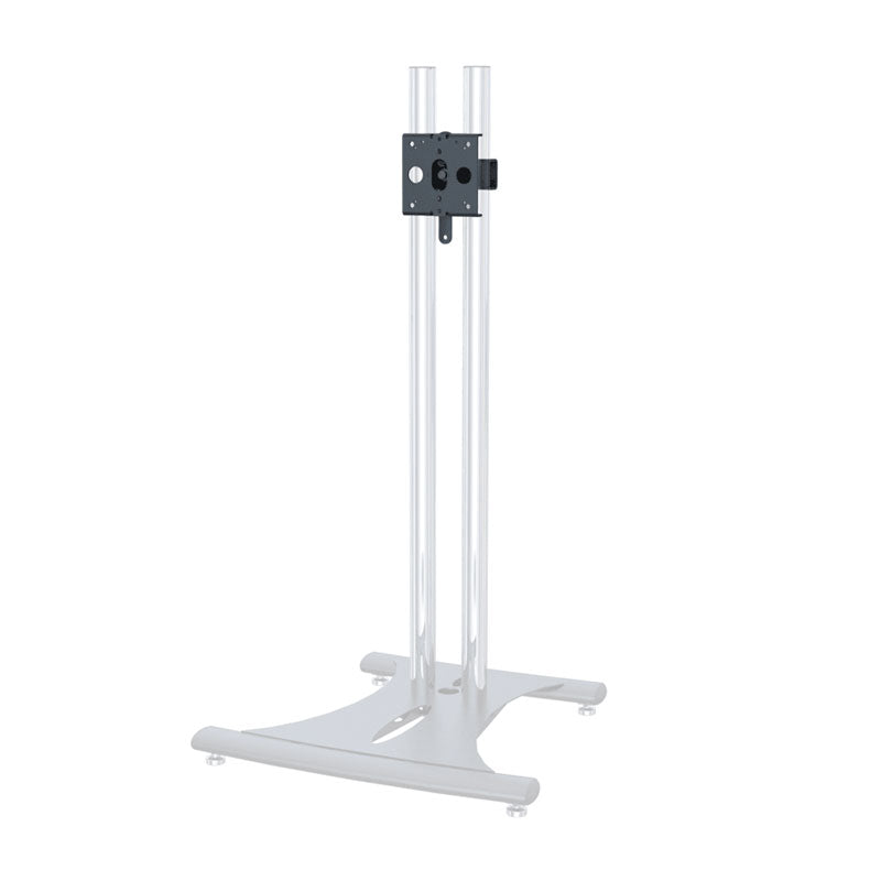 Premier Mounts Dual Pole Heavy Duty Mount Adapter PSD-HDCA, display bracket installed on dual poles