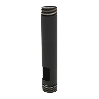 Premier Mounts 12 inch Black NPT Pipe with Cable Outlet PWH-12B