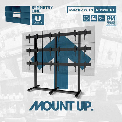 Premier Mounts Symmetry Interface Wall Bracket Set SYM-IB-LB, modular display wall mounting system diagram