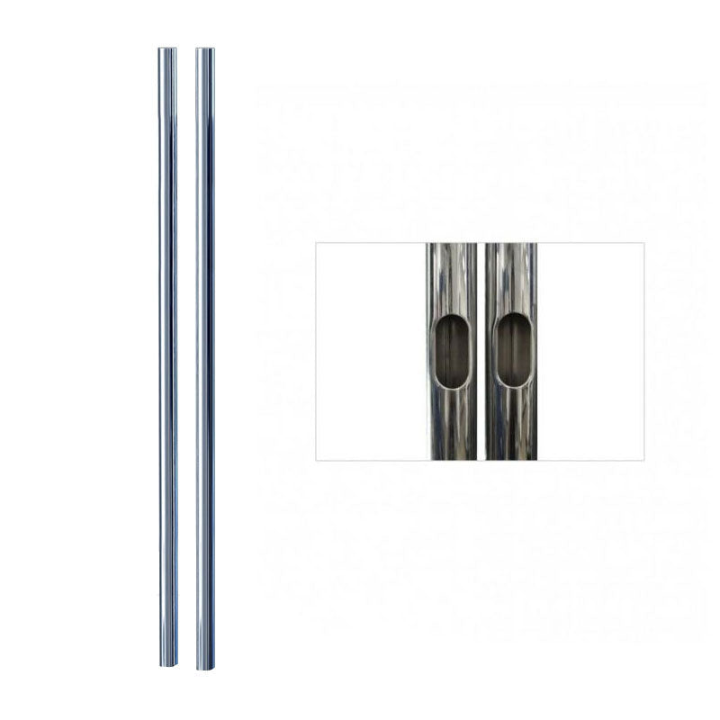 Premier Mounts Set of 84 inch Replacement Chrome Poles T84
