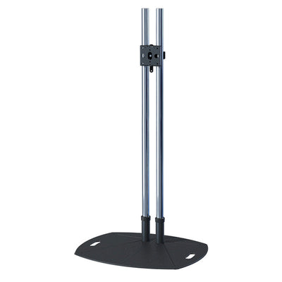 Premier Mounts LTWT TV Stand TL60-PFDM2, dual-pole floor display stand front view