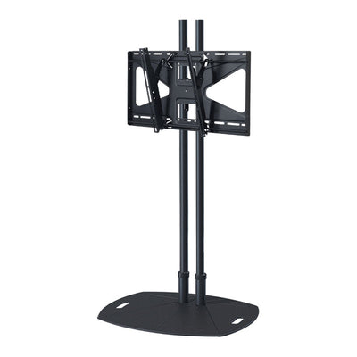 Premier Mounts 72 inch Black Lightweight Floor Stand with Tilt Mount for Large Screens TL72B-MS2
