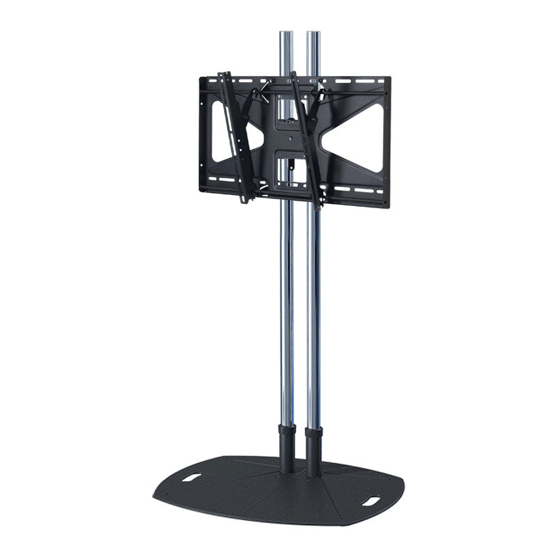Premier Mounts 84 inch Chrome Lightweight Floor Stand with Tilt Mount for Large Screens TL84-MS2