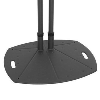 Premier Mounts Lightweight TV Floor Stand PSD-TL60B, dual-pole floor stand base in a top three-quarter view