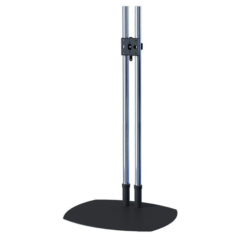 Premier Mounts TV Stand TS60-PFDM2, dual-pole floor display stand front view