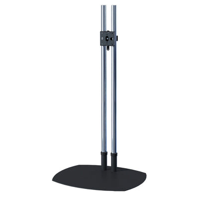 Premier Mounts TV Stand TS60-PFDM2, dual-pole floor display stand front view