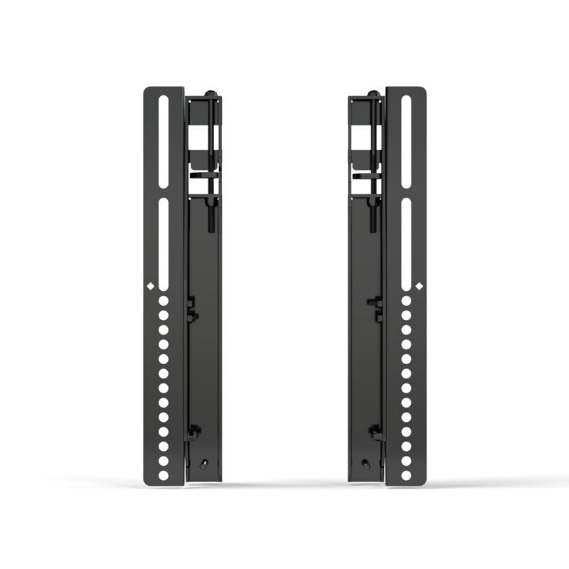Premier Mounts Small Channel Strut Menu Board Mount UMB-DBTS, pair of display mounting rails front view