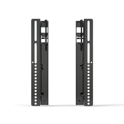 Premier Mounts Small Channel Strut Menu Board Mount UMB-DBTS, pair of display mounting rails front view