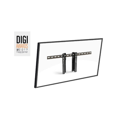 Premier Mounts Small Channel Strut Menu Board Mount UMB-DBTS, mounting rails installed on display rear
