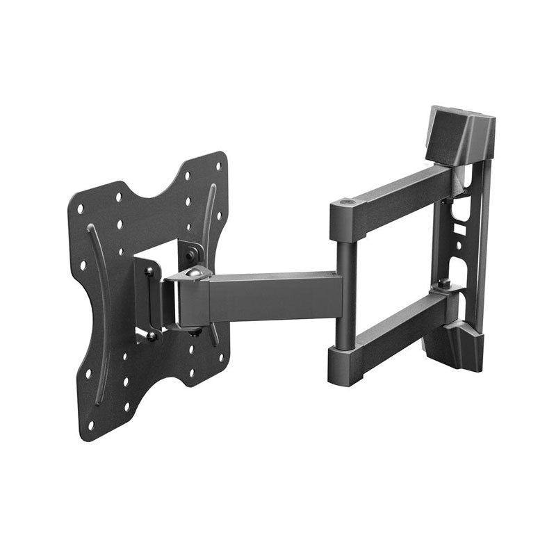 ProMounts Small Full Motion TV Wall Mount OMA2201, articulating TV wall mount front three-quarter view