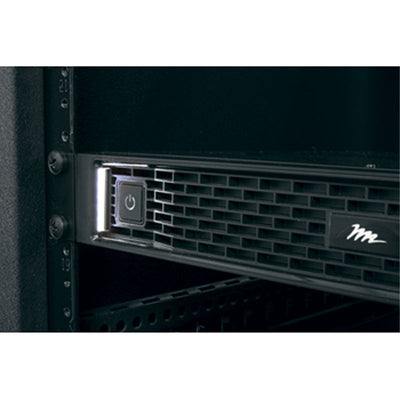 Middle Atlantic Premium+ PDU with RackLink RLNK-P915R, rack power system front power button detail