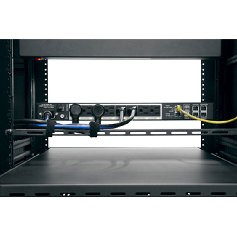 Middle Atlantic Premium+ PDU with RackLink RLNK-P915R, rack power system rear connections in cabinet