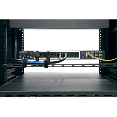 Middle Atlantic Premium+ PDU with RackLink RLNK-P915R, rack power system rear connections in cabinet
