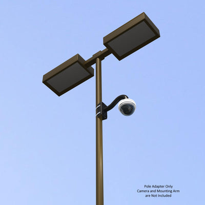 Crimson Pole Mount Adapter for RW12 Security Camera Mount (Black) RP12