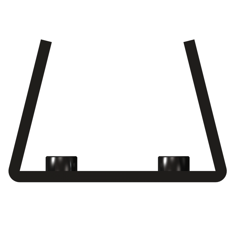 Crimson Pole Mount Adapter for RW12 Security Camera Mount RP12, black U-shaped equipment cradle