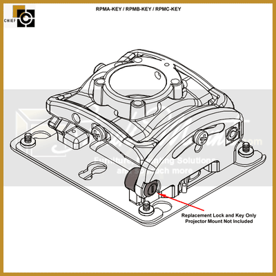 Chief Replacement RPMA Series Lock and Key RPMA-KEY
