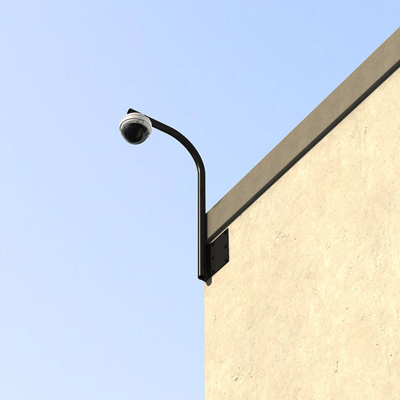 Crimson Heavy Duty Parapet or Wall Security Camera Mount (Black) RW24