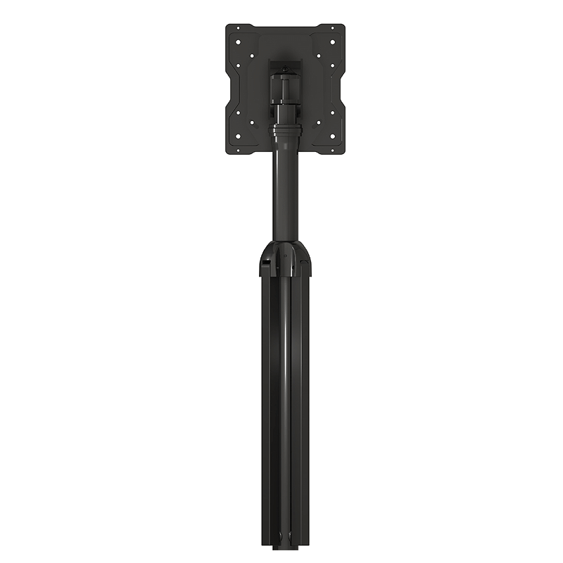 Crimson Large Collapsible Mobile TV Cart M46PC, mobile display stand mounting plate rear view