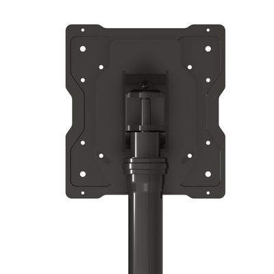 Crimson Large Collapsible Mobile TV Cart M46PC, mobile display stand mounting plate close-up