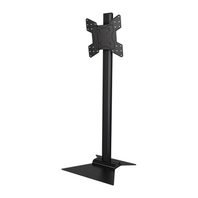Crimson Large TV Floor Stand S55VLP, freestanding display stand front three-quarter view
