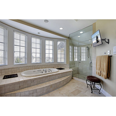 Peerless-AV SmartMount Medium Articulating TV Wall Mount SA740P, wall-mounted TV in bathroom