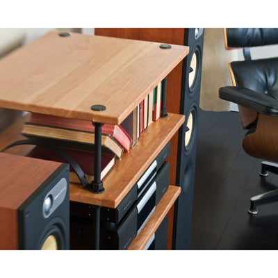 Salamander Designs Archetype Arched Bookends ARCH, equipment shelving with curved supports and installed components