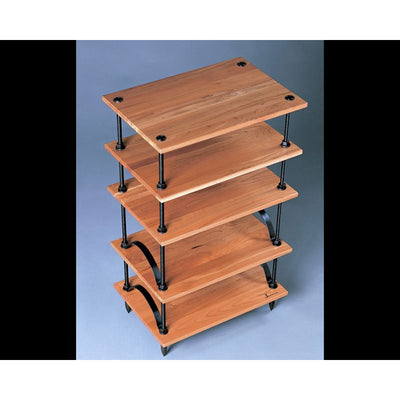 Salamander Designs Archetype Arched Bookends ARCH, tall multi-tier wood equipment rack overview