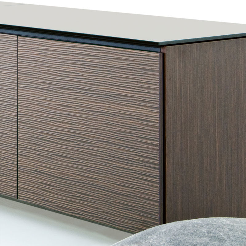 Salamander Designs Berlin 347 AV Cabinet C/BL347/WE, AV cabinet textured wood door detail