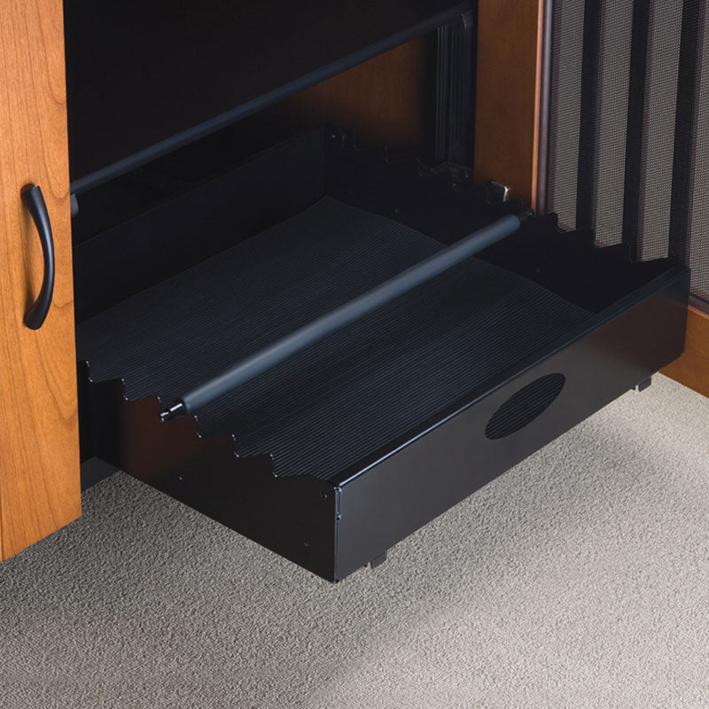Salamander Designs Chameleon Bottom Shelf Media Tray (Black) CA/UPT