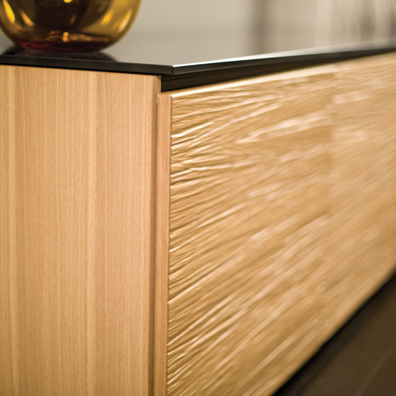 Salamander Designs Denver 347 AV Cabinet C/DV347/NO, textured wood door corner detail