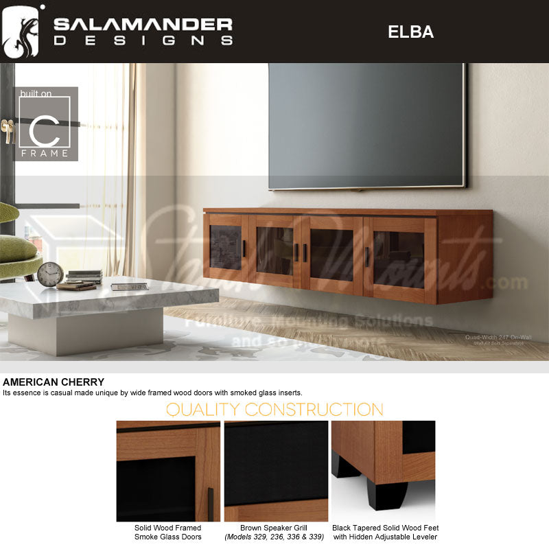 Salamander Designs Elba 347 AV Cabinet C/EL347/AC, AV cabinet construction and finish details