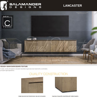 Salamander Designs Lancaster 347 AV Cabinet C/LA347/BBO, AV cabinet construction and finish features