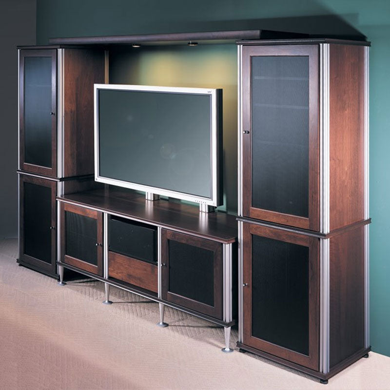 Salamander Designs Stiletto Feet SA/SFB/8, home entertainment center with display installed