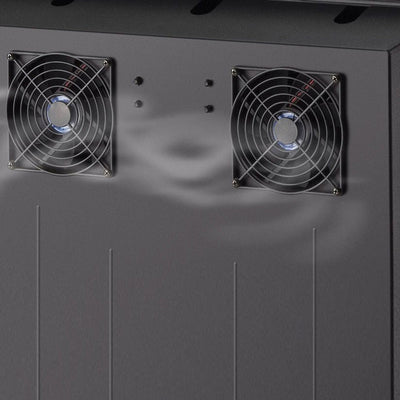 Salamander Designs Extended Rear Panel SA/XR40/AC, AV cabinet cooling fan detail