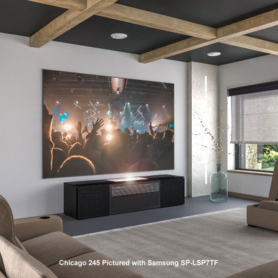 Salamander Designs Oslo 245 Projector Cabinet X/SMG9/245OS/BG, AV cabinet installed living room view