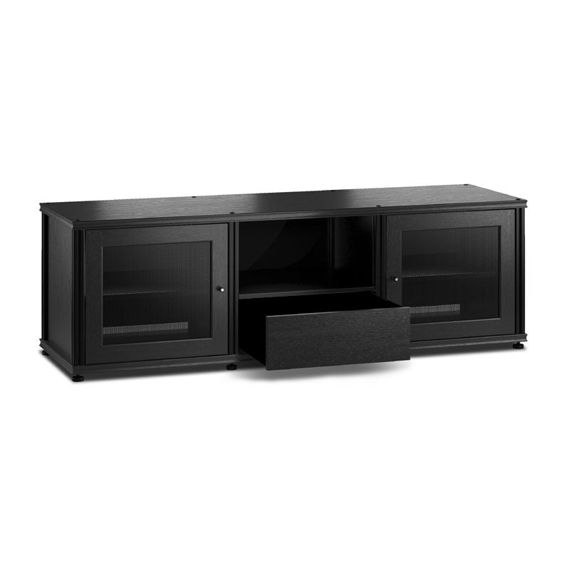Salamander Designs Synergy 236 AV Cabinet SB236BO/B, media cabinet with center drawer open
