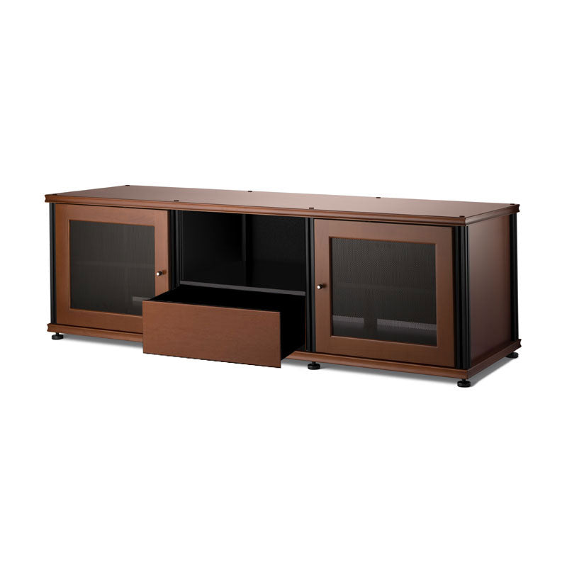 Salamander Designs Synergy 236 AV Cabinet SB236C/B, media console with center drawer open
