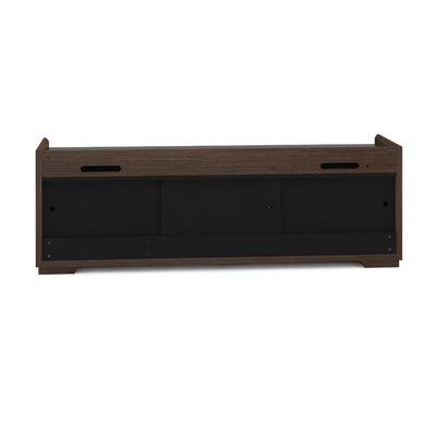 Salamander Designs AV Basics SDAV2 7224 TV Stand SDAV2/7224/W, dark media console rear view