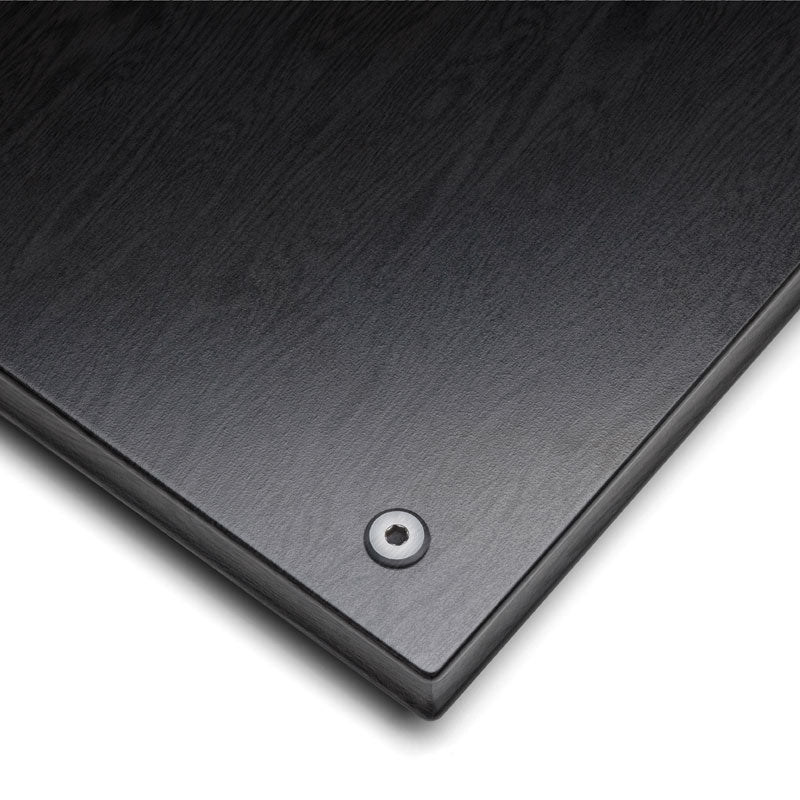 Salamander Designs Synergy Top or Bottom Panel 201-510/BO, black wood finish corner detail