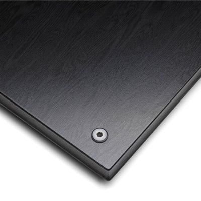 Salamander Designs Synergy Top or Bottom Panel 201-510/BO, black wood finish corner detail