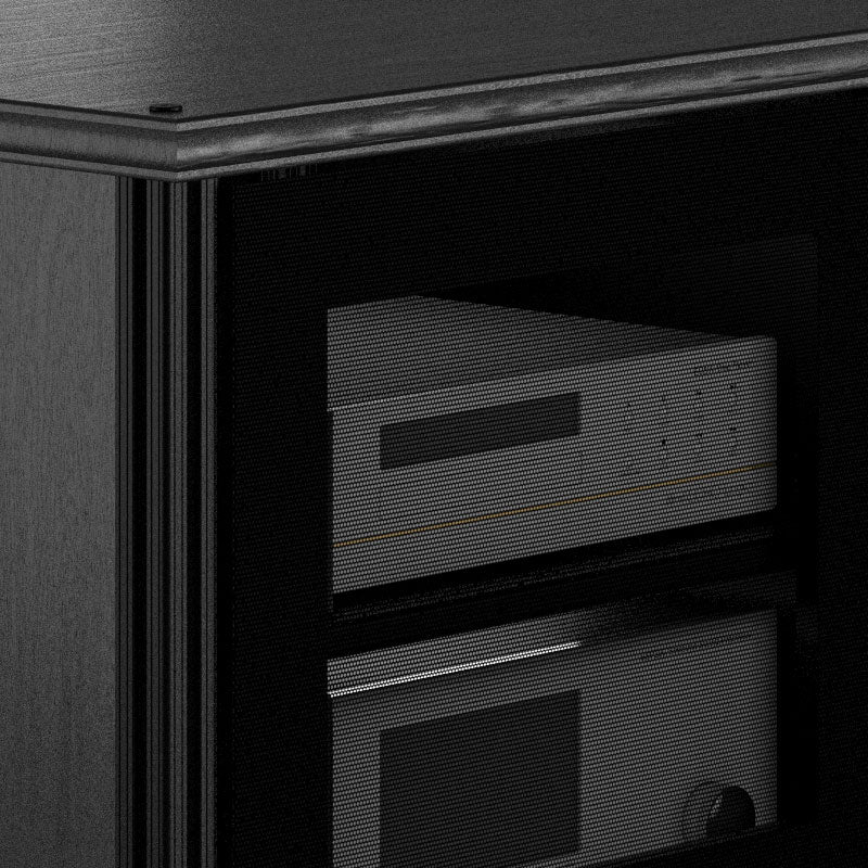 Salamander Designs Synergy 345 AV Cabinet 345C/BG/A, rear equipment compartment detail