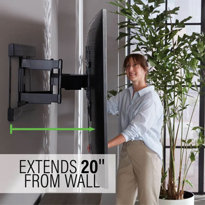 Sanus Large Super Slim Full Motion TV Mount VLFS820-B2, full-motion TV wall mount extended position