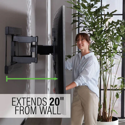 Sanus Large Super Slim Full Motion TV Mount VLFS820-B2, full-motion TV wall mount extended position