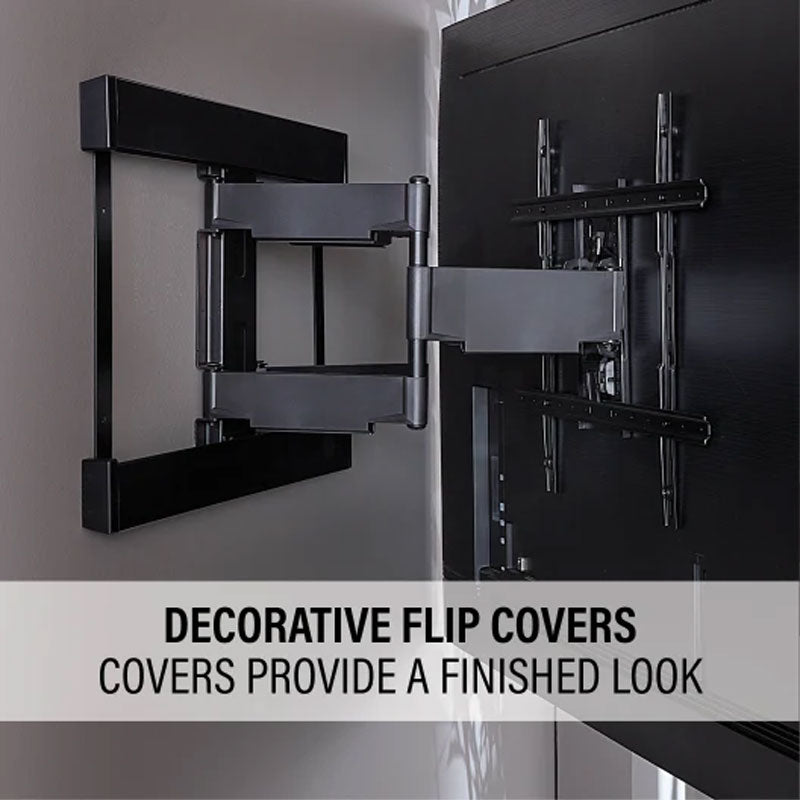 Sanus Large Super Slim Full Motion TV Mount VLFS820-B2, TV wall mount decorative flip covers